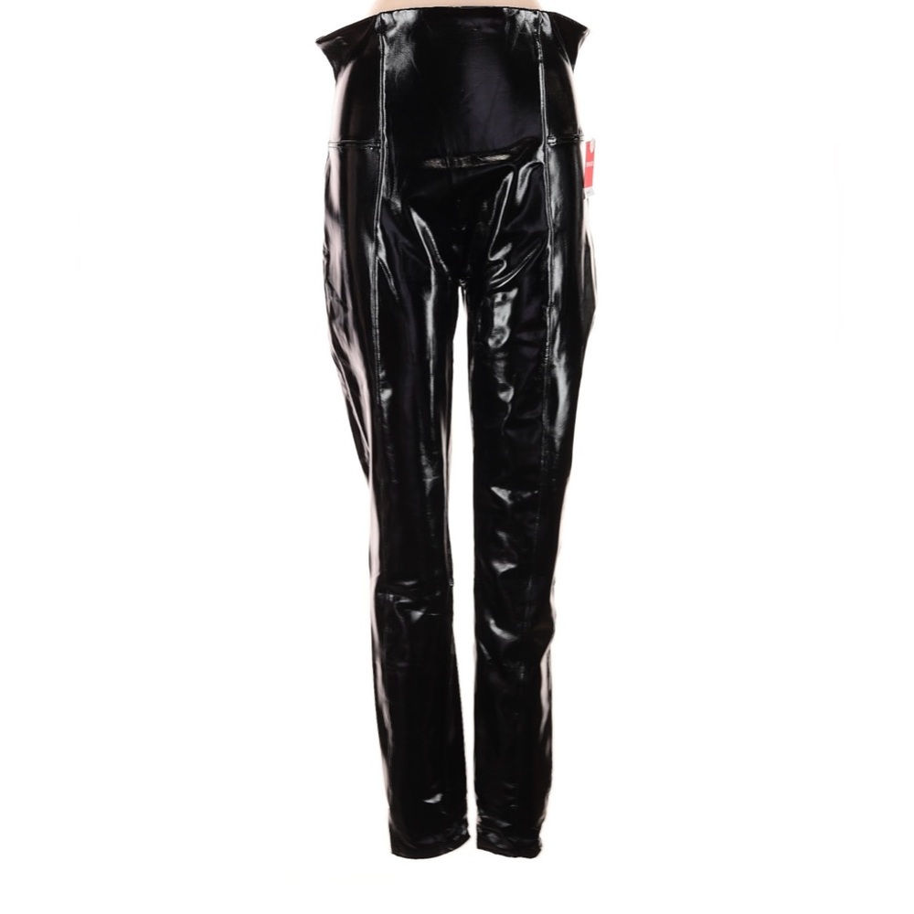 SPANX faux patent leather leggings 1XL Tall